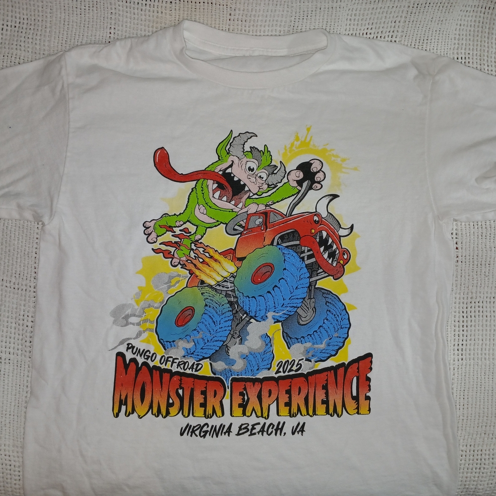 Gildan White Monster Experience Kids Tee